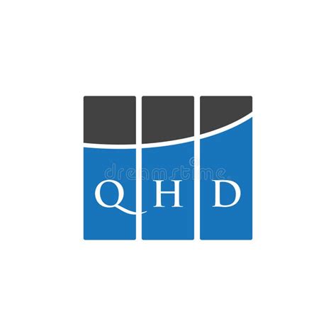 Qhd Letter Logo Design On White Background Qhd Creative Initials