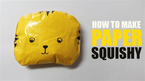 How To Make A Paper Squishy Slow Rising Homemade Squishies Youtube