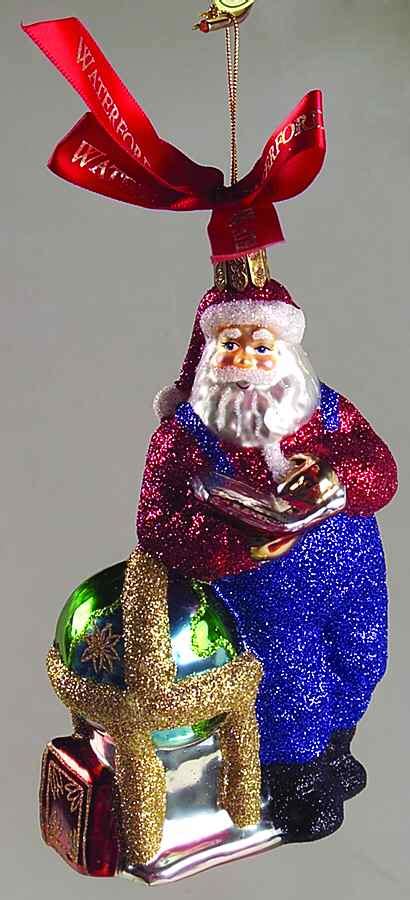 Holiday Heirlooms Ornaments Santa Scholar With World Globe Boxed By