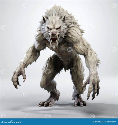 Werewolf With Long Sharp Teeth And Wounds Royalty-Free Stock Image ...