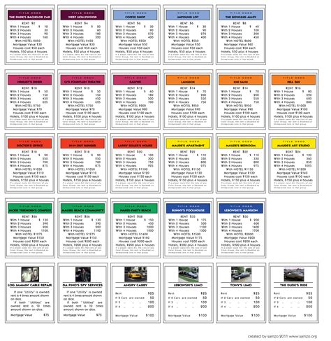 Blog Archives – Programdiva Inside Monopoly Property Cards Template ...