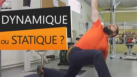 Étirements avant ou après le sport stretching passif actif statique