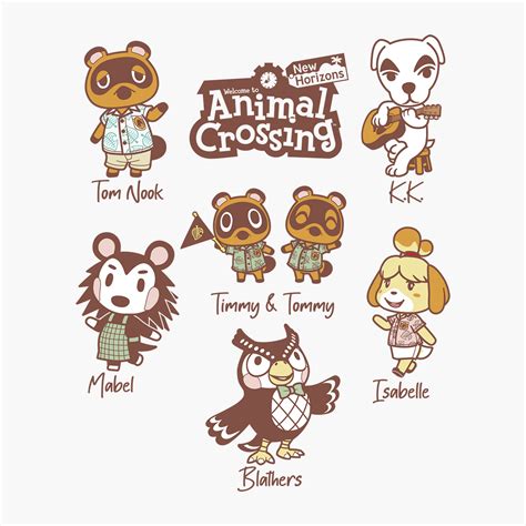 Animal Crossing Main Characters Tee Culturefly