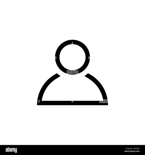 Person icon in line style. Man symbol isolated on white background ...