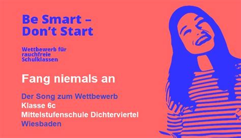 Be Smart Don T Start Mss Dichterviertel