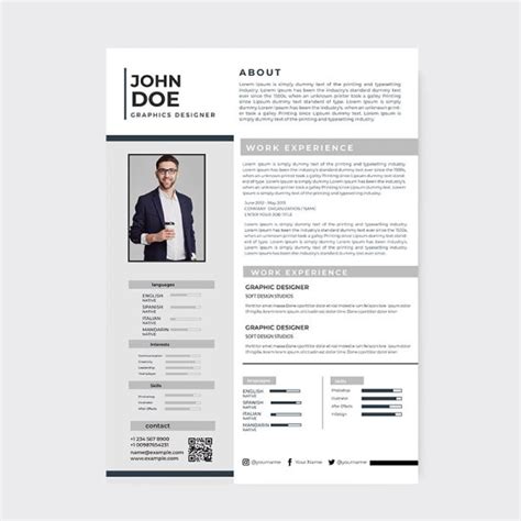 Resume Template Grey Color Freepng