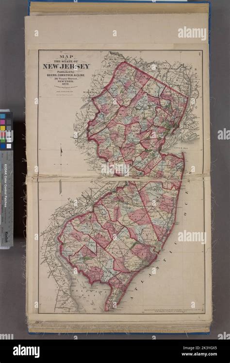 Map Of The State Of New Jersey Cartographic Atlases Maps