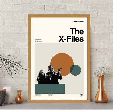 The X Files Poster The X Files Movie Poster Minimalist Art Vintage