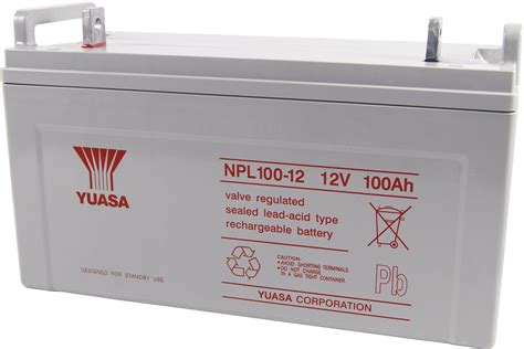 Batterie Au Plomb 12 V 100 Ah Yuasa NPL100 12 Plomb AGM L X H X P