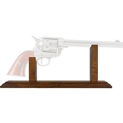 By The Sword - Pistol Display Stand For Old West Revolvers Dark Finish