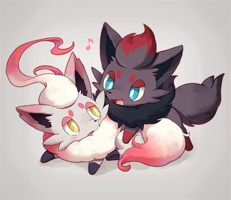 Zorua And Hisuian Zorua Pokemon Drawn By Kaminokefusa Danbooru