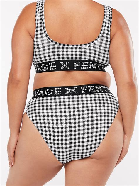 Forever Savage High Leg Bikini In Black White Savage X Fenty Germany