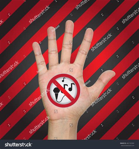 No Singing No Karaoke Warning Prohibited Stock Illustration 462132394 | Shutterstock