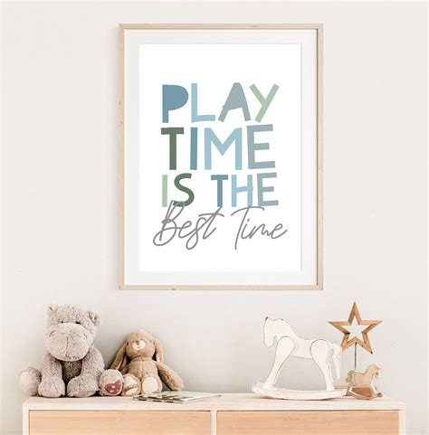 Playroom Print Playroom Wall Art Play Nursery Wall Art Etsy