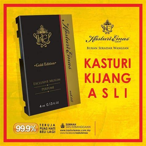 Minyak Kasturi Kijang Asli Gred Premium By Kasturi Emas Wangian Syifa