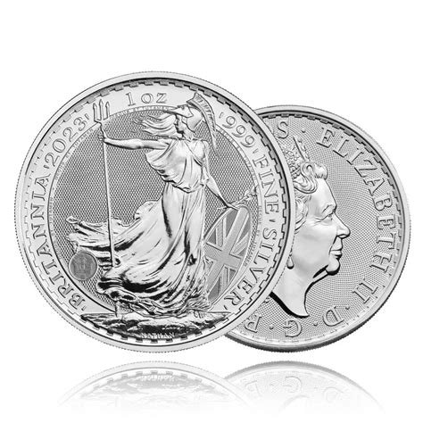 1oz Silver Coin Britannia Queen Royal Mint Ainslie Bullion