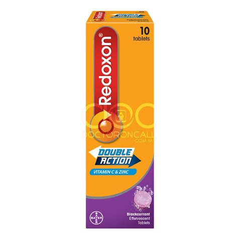 Buy Redoxon Double Action Vitamin Czinc Effervescent Tablet