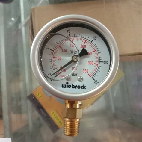 Jual New 6 Bar Kg Cm2 4 Inch Pressure Gauge Bottom Wiebrock Model