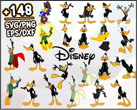 Daffy Duck Bundle SVG, Daffy Duck SVG, Cartoon SVG PNG DXF E | Inspire ...