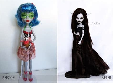 Shillen Goddess Melenka Repaint Gulia Monster High Elf Darkelf