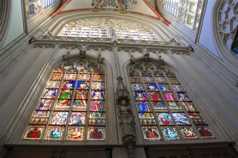 Stained Glass In The Cathedral The Dutch City Of Den Bosch Editorial Photo Image Of Landmark