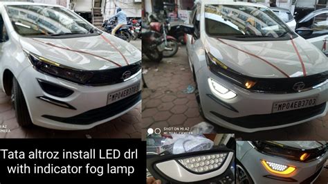 Tata Altroz Install LED Drl Fog Lamp YouTube