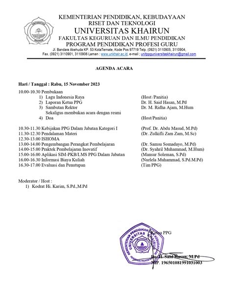 Orientasi PPG Dalam Jabatan Kategori 1 Angkatan III Tahun 2023 PPG