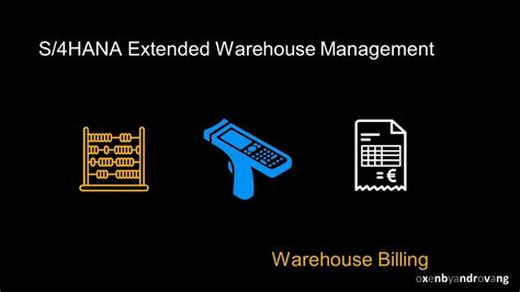 Sap S Hana Extended Warehouse Management Warehouse Billing Youtube