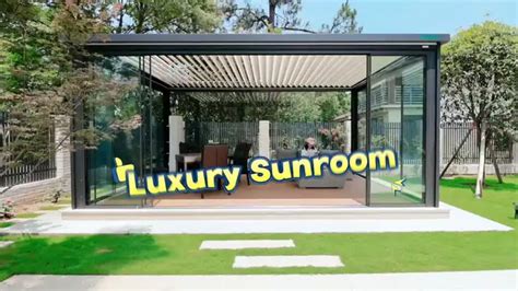 Modern Patio Waterproof Bioclimatica Aluminium Pergola Motorized Louver Roof Kit Outdoor