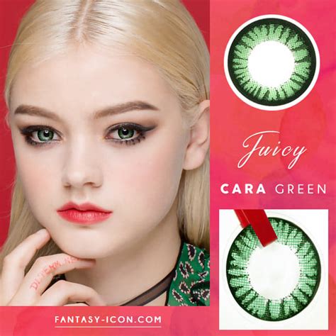 Juicy Cara Green Colored Contacts For Astigmatism Olive Green Toric