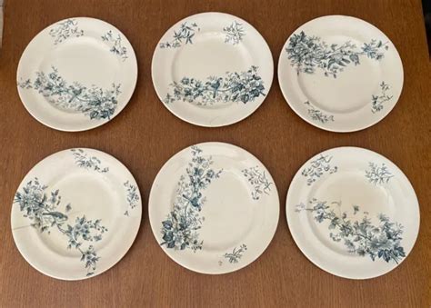 Lot De Belles Assiettes En Fa Ence De Longwy Mod Le Mignon D Cor