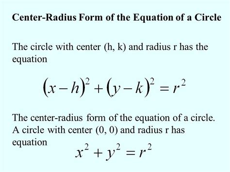 Equation Of Circle Using Center And Radius Tessshebaylo