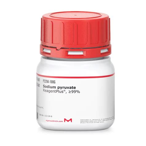 Sigma Aldrich P2256 Sodium Pyruvate Reagentplus® ≥99 100 Gr