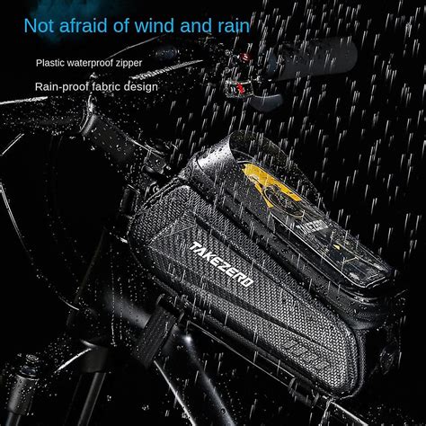 TAKEZERO TZ02 PU+TPU+EVA Hard Shell Bike Bag Mountain Bike Front Bar ...