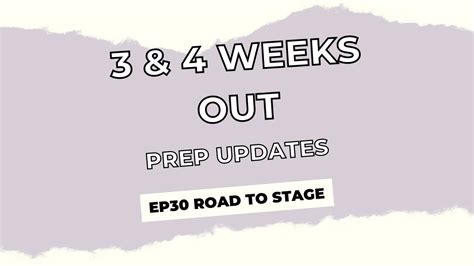 Weeks Out Bikini Comp Youtube