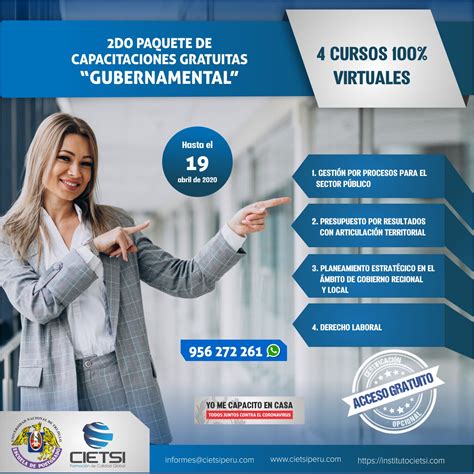 Capacitaciones Gratuitas En Gubernamental Cietsi