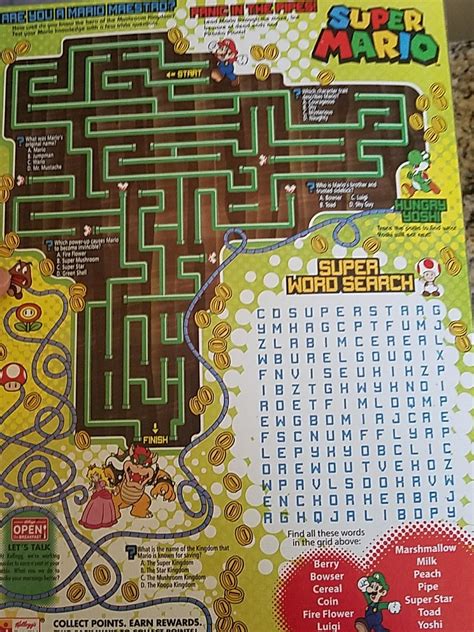 Cereal Box Games Maze