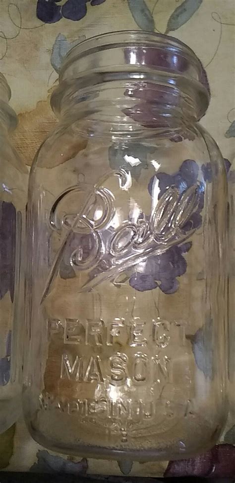 A 1933 1962 Ball Perfect Mason Made In Usa Quart Glass Etsy