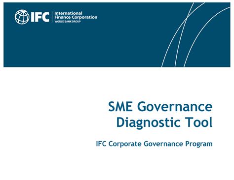 Sme Cg Diagnostic Updated Nd Sme Governance Diagnostic Tool Ifc