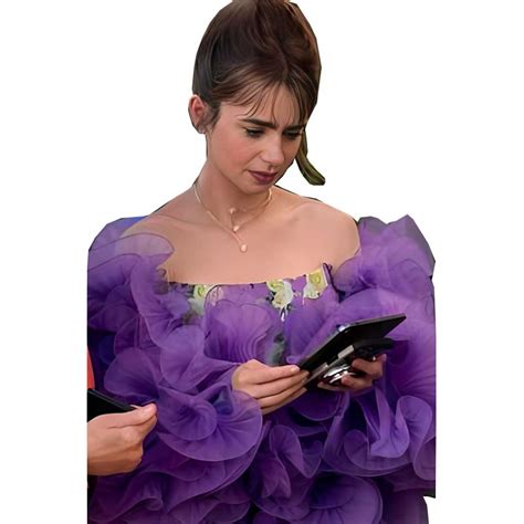 Emily In Paris S03 Lily Collins Purple Flounce Jacket Usa Jacket