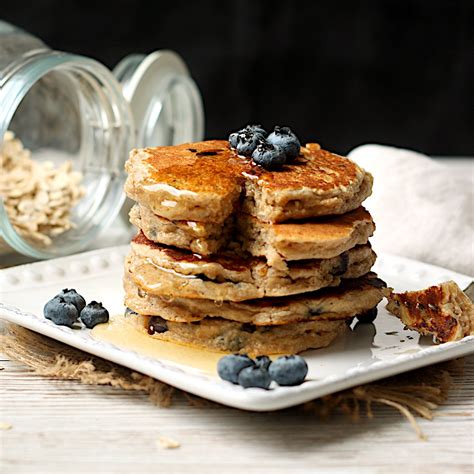 Blueberry Oatmeal Pancakes Domestic Dreamboat