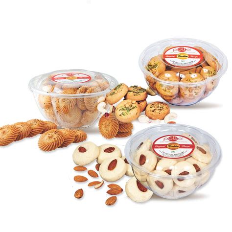 POLKA PACK OF 3 Premium Dry Fruit Cookies Biscuit 1050 Gm I Badam