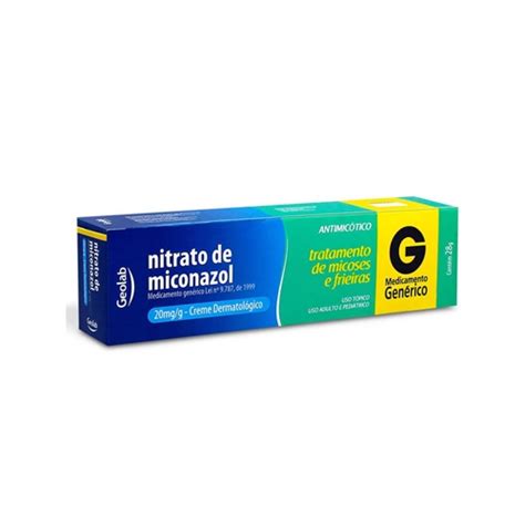 Nitrato De Miconazol Creme 20mg Geolab Com 28g Nitrato De Miconazol