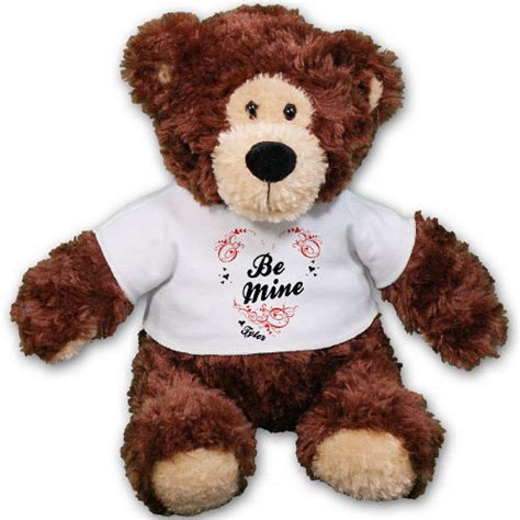 Personalized Be Mine Teddy Bear - 11" | 800Bear.com