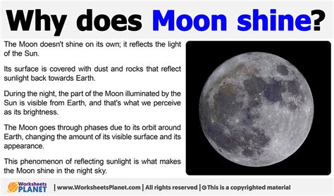 Why Does Moon Shine