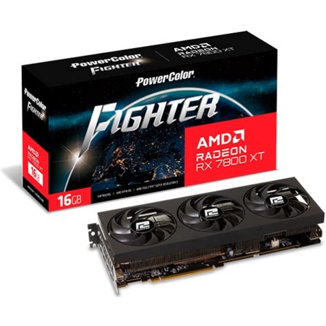 Видеокарта PowerColor AMD RX 7800 XT Fighter 16G RX7800XT 16G F OC