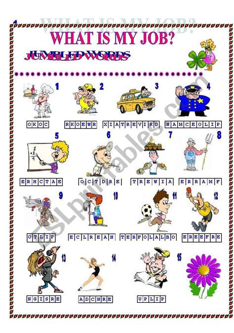 5th Grade English Worksheet On Jumble Words Jumbled Words Grammar