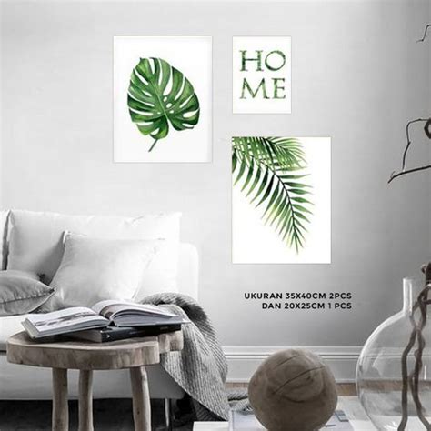 Jual Home Decor Lukisan Monstera Hiasan Dinding Shopee Indonesia