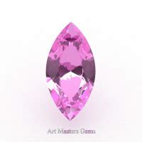 Art Masters Gems Calibrated Ct Marquise Light Pink Sapphire Created