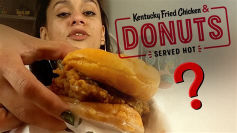 Kfc Donut Chicken Sandwich Youtube